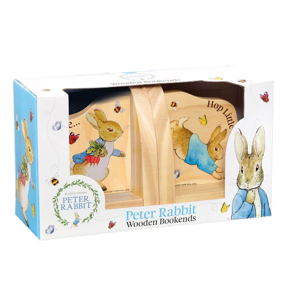 Peter Rabbit Wooden Book Ends